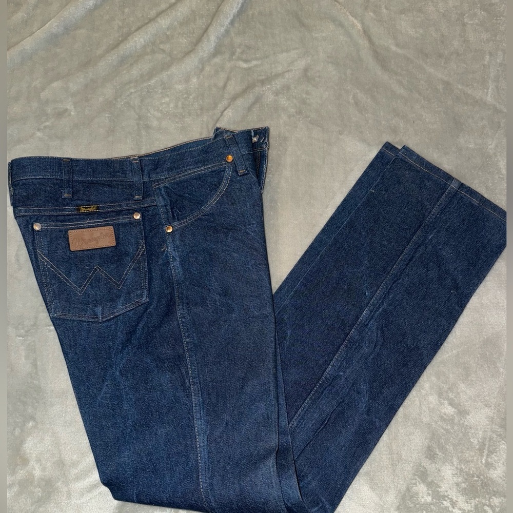 Wrangler Vintage Dark Blue Straight Jeans 33x34